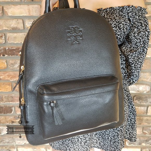 Tory Burch Thea Large Black Backpack - Picture 9 of 9